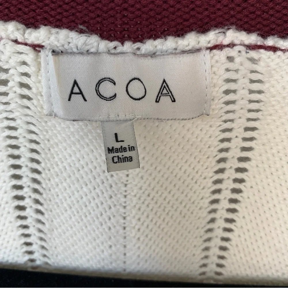 Acoa Multicolor Button‎ Front Cardigan Size L